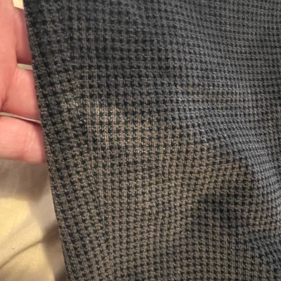 DiMitri slacks. Heavy, pleats, pockets. soft, no size tags. Small spot R thigh - Picture 11 of 11